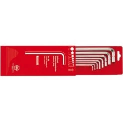 De gros ???? WIHA Jeu De Clés Coudées à 6 Pans, Modèle Long, Dans Boîtier Coulissant En Plastique, 8 Pièces, Contenu : 2 2,5 3 4 5 6 8 10 Mm ✔️