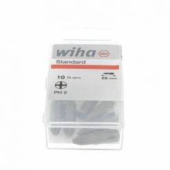 Nouveau ???? WIHA Embout Standard Phillips Ph3 X 25 - Bte De 10- 36280 ????