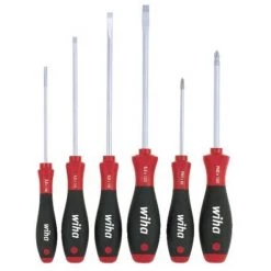 Acheter ❤️ WIHA Jeux De 6 Tournevis Lame Ronde Fendu Et Philips - 302 HK 6 SO - SoftFinish ✔️
