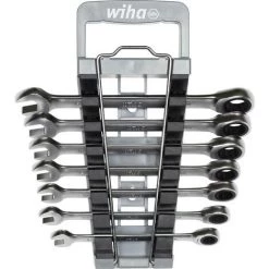 Grosses soldes ???? Wiha 44664 Jeu De Clés à Cliquet Annulaires Doubles 9 - 15 Mm ????