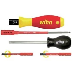 Meilleur prix ???? Wiha 38074 VDE Jeu De Tournevis Dynamométriques 5 Pièces 0.8 - 5 Nm DIN EN ISO 6789, DIN EN 60900 ????